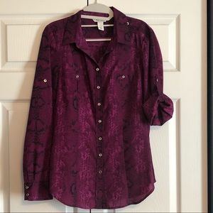WHBM button up shirt